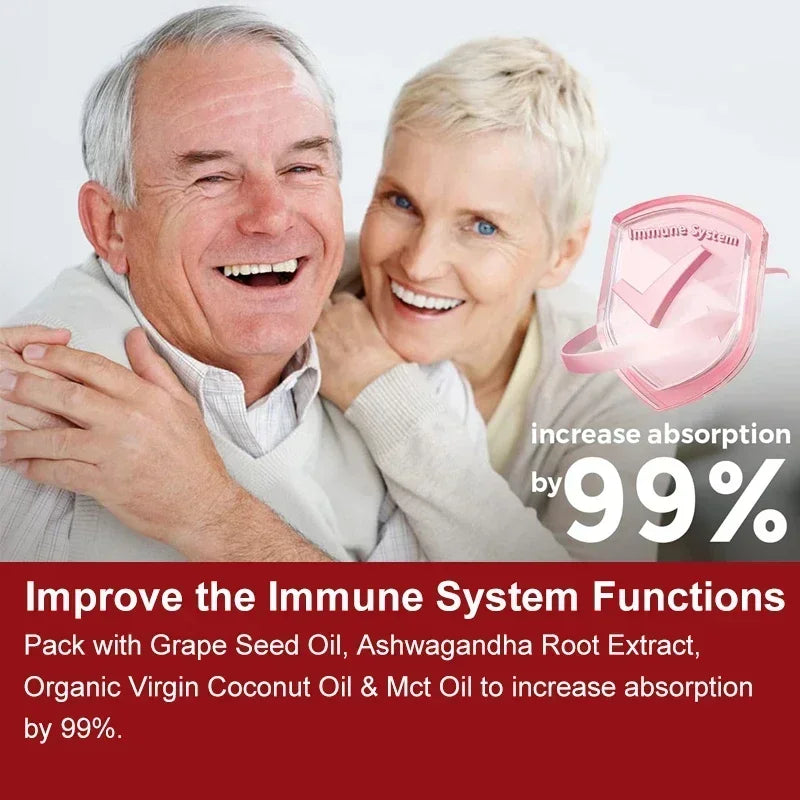 Astaxanthin 24mg - with Ashwagandha, Grape Seed Oil Extract - for Joint, Brain, Immune and Heart Support Diet