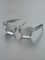 1/2 PC S Classic Fashion Square Plastic Frame Women Sunglasses For Men Daily Life Shades Eyewear Accessories.