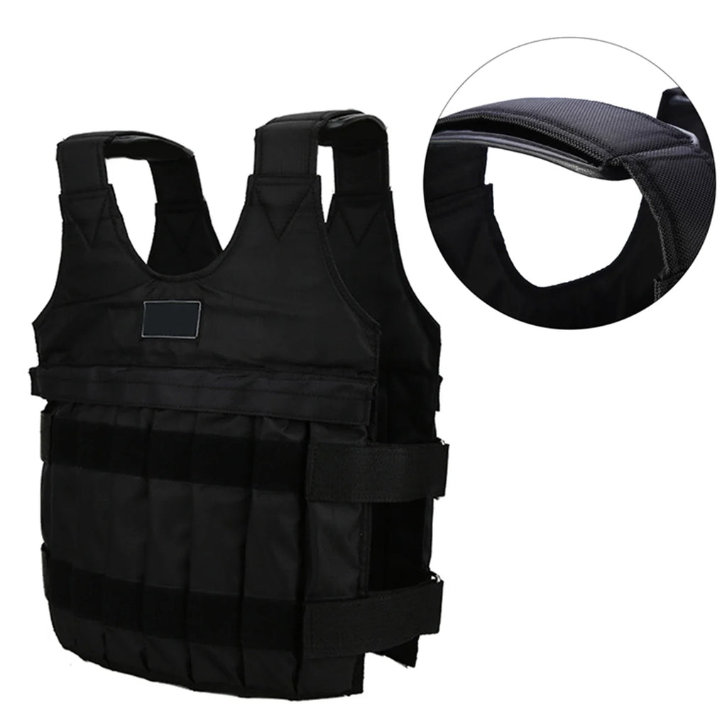 20kg Weighted Vest with 16 Pouches for Sand or Steel Plates, Perfect for Losing Weight and Enhancing Exercise Performance