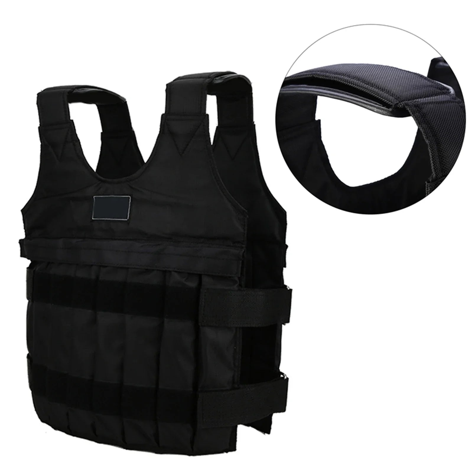 20kg Weighted Vest with 16 Pouches for Sand or Steel Plates, Perfect for Losing Weight and Enhancing Exercise Performance