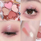 4Color Glitte Eyeshadow Palette Blush Eyeliner Eyeshadow Highlight Contour Palette Eyes Makeup Cute Beauty Cosmetics