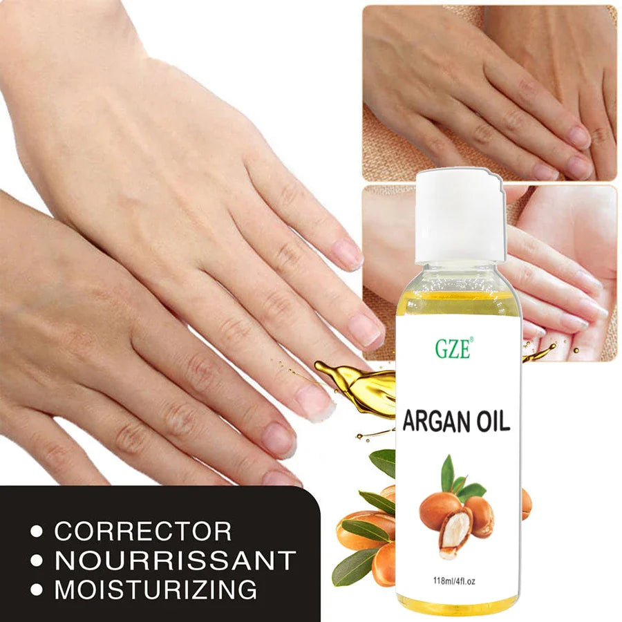 GZE Organic Moroccan Argan Oil Pure Cold Pressed Virgin Premium Grade Moisturizer for Dry, Damaged Skin, Hair, Face, Body, Scalp