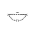 Dreamlee ASTM G23 Titanium Connector Chain For Nose Ring Hoop Clicker Cartilage Helix Body Piercing Jewelry Accessory