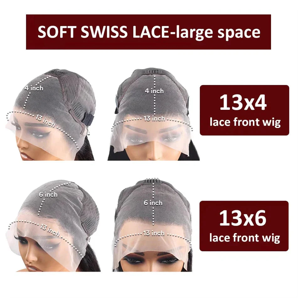 13X4 Chocolate Brown Curly Lace Front Wigs Colored 100% Human Hair Wigs Pre Plucked Deep Wave 13X6 Hd Lace Frontal Brazilian Wig