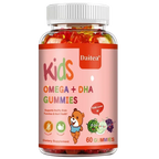 Children's Intelligence Supplement Gummies, Containing Vitamin D, OMEGA + Calcium, Support Attention, Memory, Brain Health