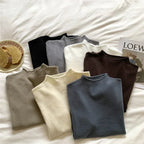 2025 Women Turtleneck Knitted Pullovers Solid Sweater Harajuku Korean Soft Warm Knitwear Autumn Winter Fashion Slim Jumpers Tops