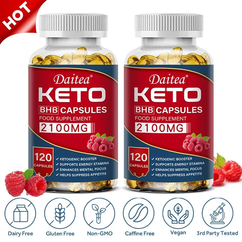 Daitea Fat Burning Weight Loss Keto Softgels - Helps with better body calorie breakdown, weight management and health