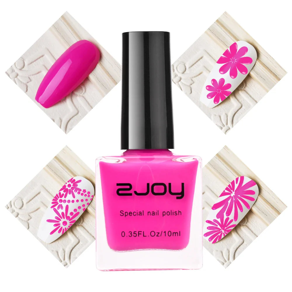 Black White Nail Art Stamping Polish 10ml 30 Colors Stamping Plates Polish Stamping Gel No Smudge Top Oil Colorful Nail Varnish