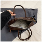 2025 new high-end luxury designer Boston handbag female niche retro fashion all-match pillow bag shoulder messenger bag trend