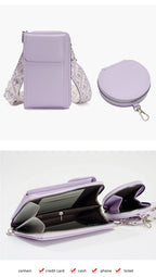 Buylor сумка для телефона PU Leather Cell Phone Bag Fashion Crossbody Bag Luxury Designer Ladies Shoulder Bag With Small Wallets