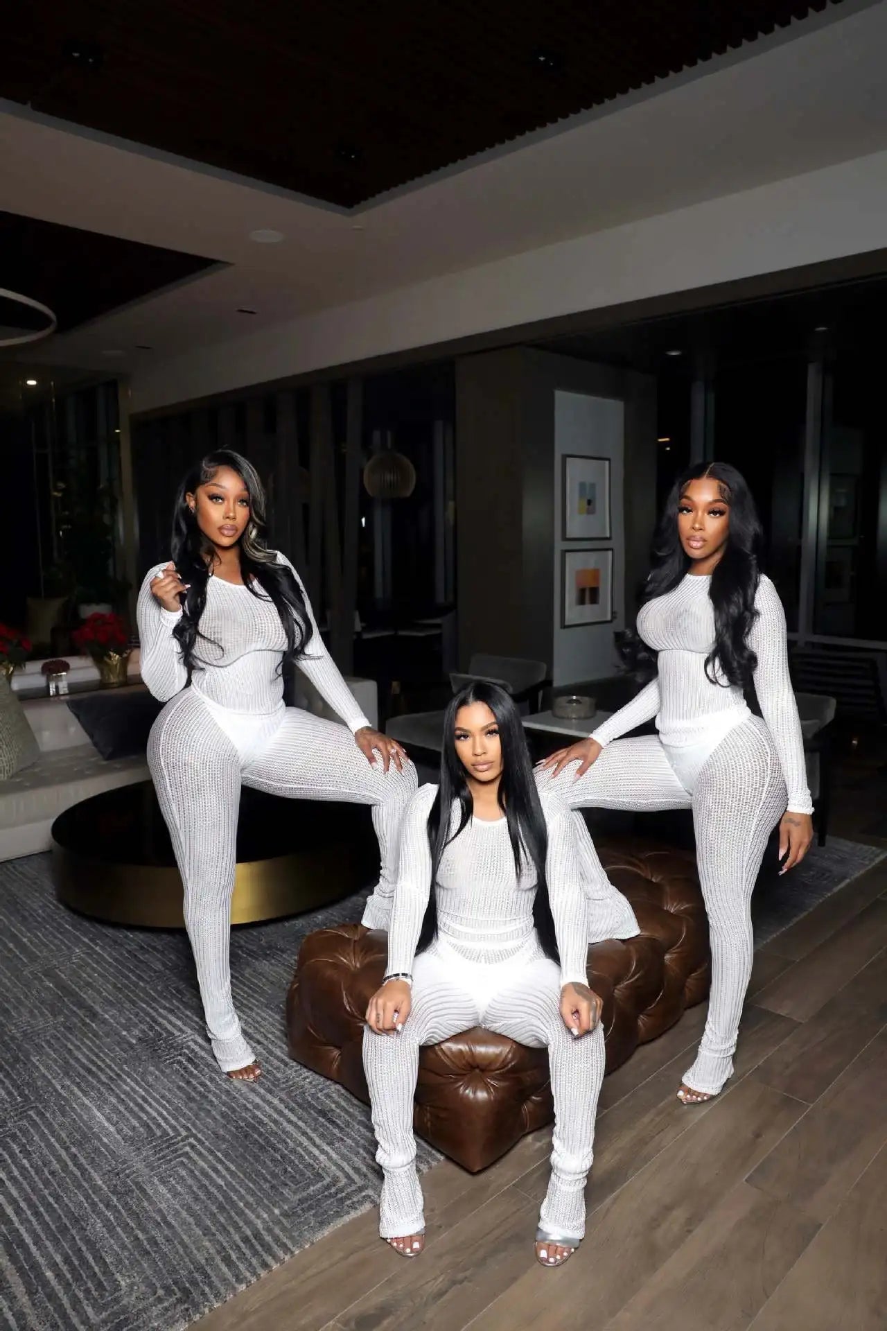 Customized Sexy Strapless Hollow Out Women Dress White Sleeveless High Slit Dress Female Autumn Skinny Elegant Party Clubwear 20