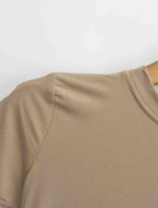 2025 New High Quality Casual T shirt Sexy Slim Short Sleeves Fashion Trend Solid Women Clothing y2k Tops