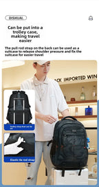 2025 new camouflage backpack for boys High capacity school bag for junior high school students Outdoor travel backpack for men