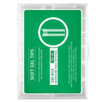 240PCs Extra Long XXL Size False Nail Tips Soft Gel Coffin Square Almond Fake Nail Tips Half Matte No Trace Traceless Nails