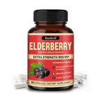Elderberry Capsules - Rich in Vitamins - Supports Antioxidant, Immune System Health, Non-GMO,Dietary Supplement