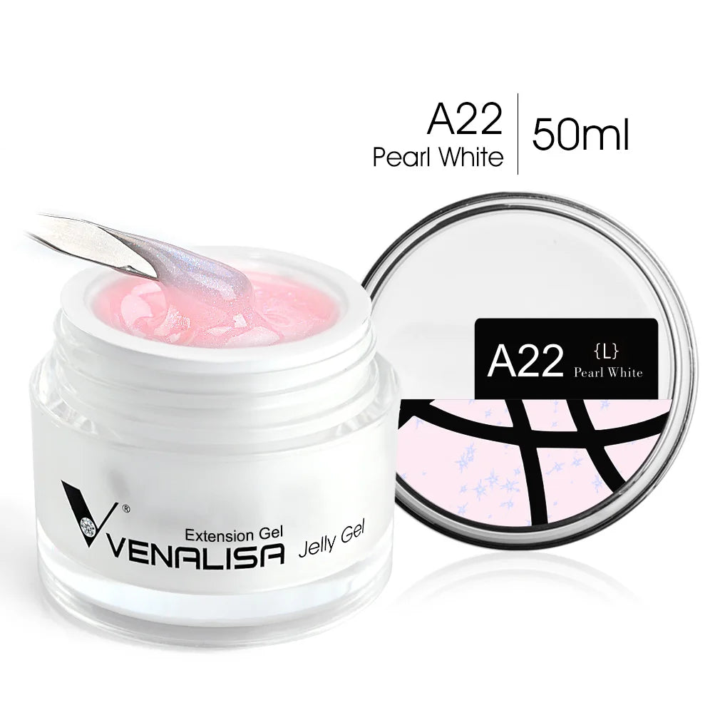 50ml Venalisa Soak off Thick Jelly Gel UV Construction Gel Builder Extend 24 Color Camouflage Milky White Nail Art Hard Nail Gel