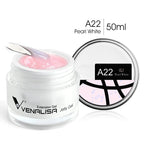 50ml Venalisa Soak off Thick Jelly Gel UV Construction Gel Builder Extend 24 Color Camouflage Milky White Nail Art Hard Nail Gel