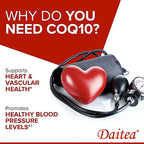 Daitea Coenzyme Q10 - a stable, highly absorbable form - supports energy production and promotes overall health.