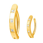 ASTM F136 Titanium PIERC Reverse Curved Clicker Navel Barbell Shiny CZ Sexy Belly Button Rings Bellybutton Sexy Piercing Jewelry