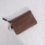 Canvas Mini Coin Wallet Bag Solid Color Zipper Key Bag Money Pocket Purse Women Men Small Card Holder Change Coin Purses