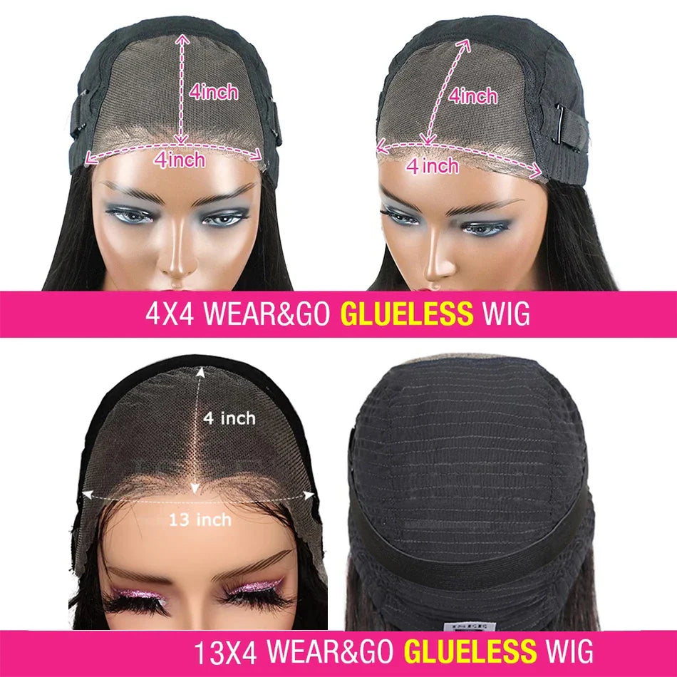 Bone Straight Short Bob Wigs 100% Human Hair Wigs Wear and Go Glueless Lace Front Wig Brazilian Lace Front Human Hair Wigs 180%