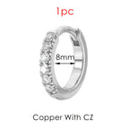 1PC Little Star Moon Snake Crystal Charms Pendant Helix Daith Earrings for Women Hanging Matching Piercing Lobe Tragus Jewelry