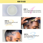 GZE African Black Castor Extra Hold Braid, Loc, Twist Gel, Tames Frizz & Edges, Coconut Oil Edge Control