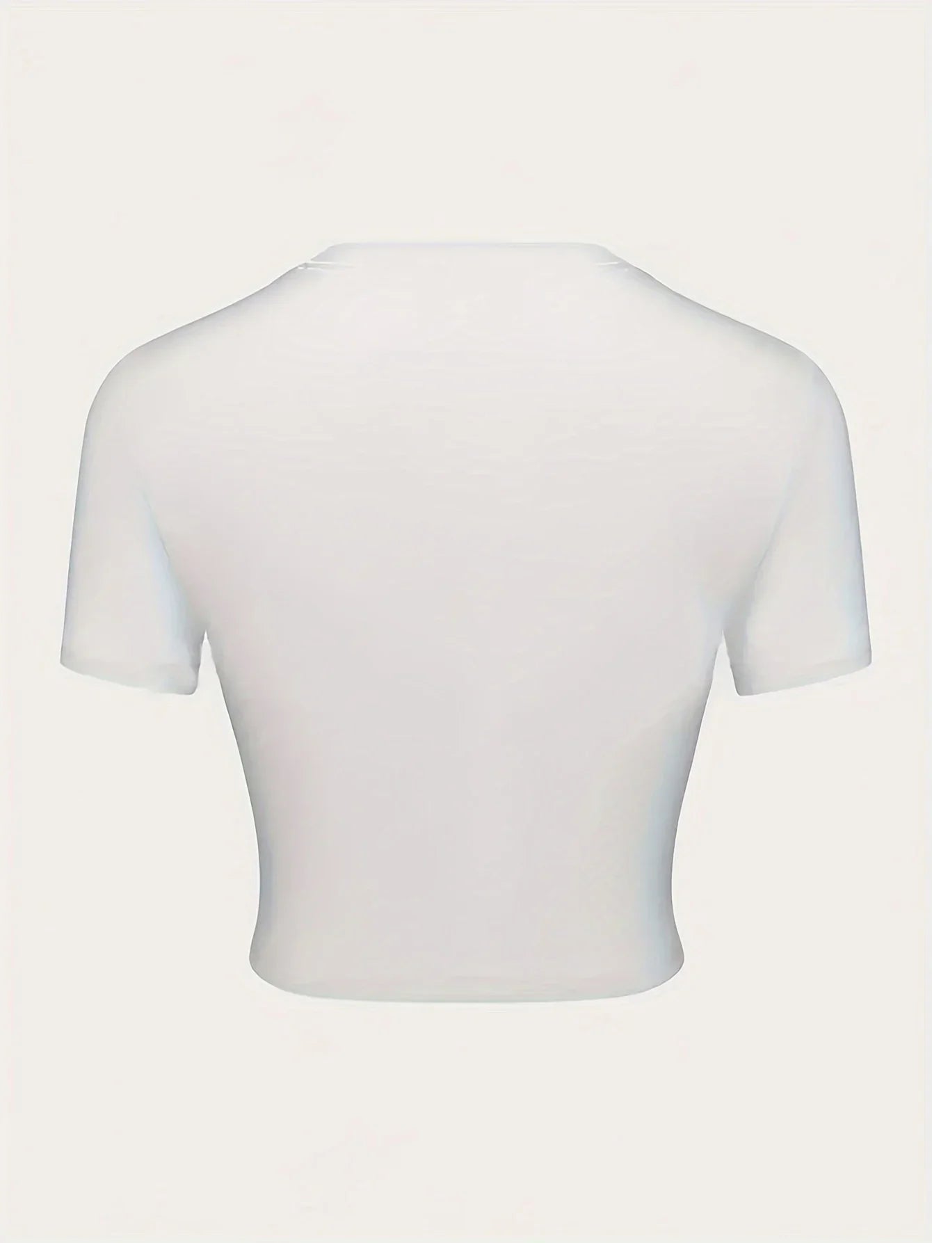 Cherry Print Crew Neck Crop T-shirt - Vibrant Y2K Inspired Short Sleeve Top for Spring and Summer Women's Fashion Clothing