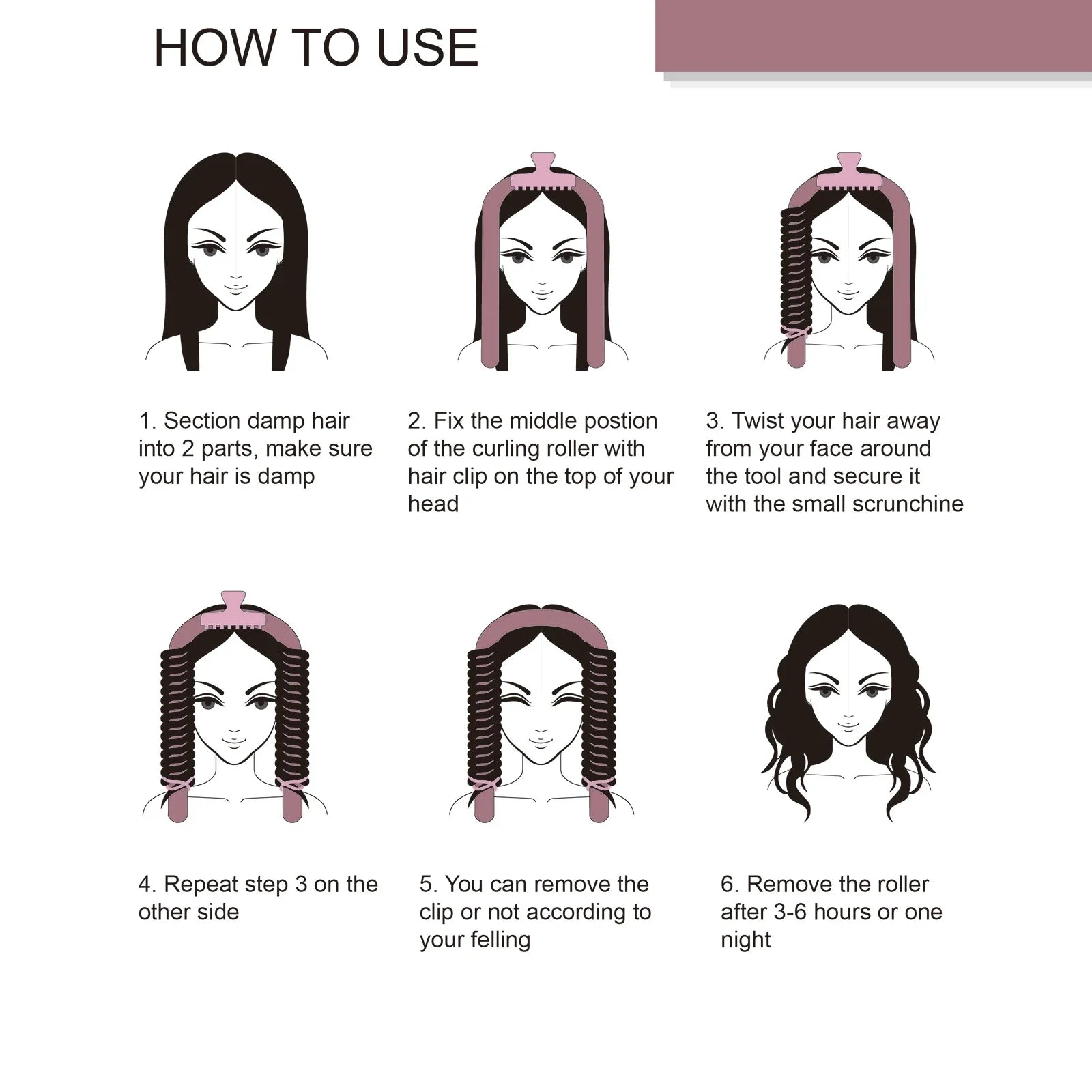 Create Professional Looking Curls Instantly with Heatless Curling Rod Headband No Heat Soft Overnight Hair Curlers