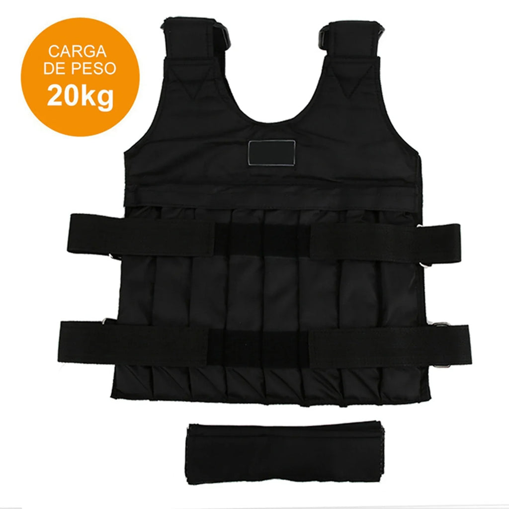 20kg Weighted Vest with 16 Pouches for Sand or Steel Plates, Perfect for Losing Weight and Enhancing Exercise Performance