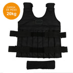 20kg Weighted Vest with 16 Pouches for Sand or Steel Plates, Perfect for Losing Weight and Enhancing Exercise Performance