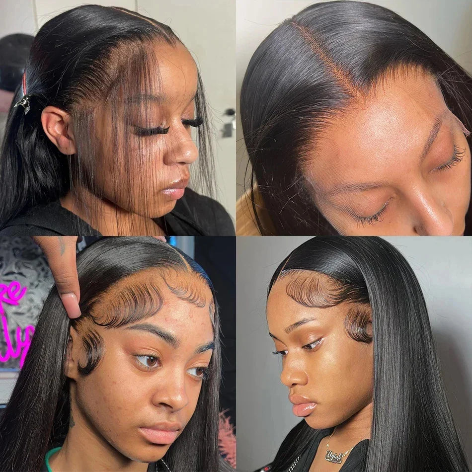 360 Full  Lace Frontal Wig 13x6 Straight Glueless Lace Front Wig Brazilian Human Hair Wigs For Black Women 13x4 Lace Wig