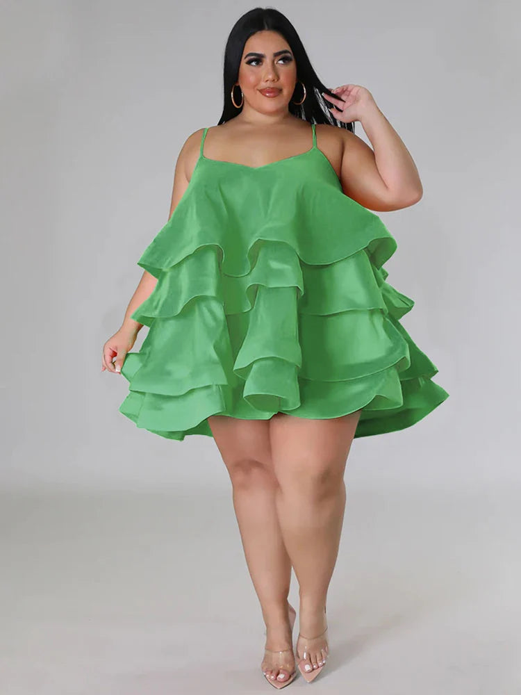 Elegant Chic Large Women Dresses Satin Summer Sexy Party Dress Strap Sleeveless Loose Plus Size Dresses Wholesale Dropshipping