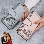 1pc Personalized Photo Custom Women's Long Wallet Custom Picture Coin Purse with Zipper Multi-Card Slot Multifunction Card Hold