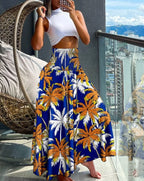 2024 Summer New Women's Leisure Loose Holiday Long Skirt Skirt Women Women's Cheap Clothing and Free Shipping Sales LOOSE