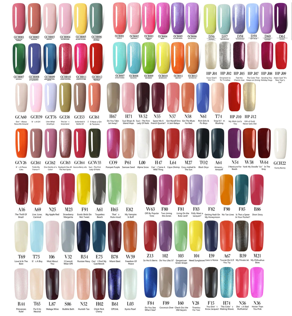 15ml 198 Colors Nail Gel Polish UV LED Nail Art Gel Semi Permanent Varnish Spring Summer Nude Opie Popular Colors Soak Off UVGel