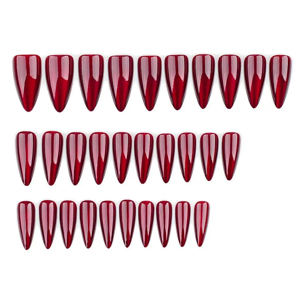 24pcs Manicure Long Almond False Nails Stiletto Ballerina Fake Nials Detachable Halloween Bat French Nail Tips DIY