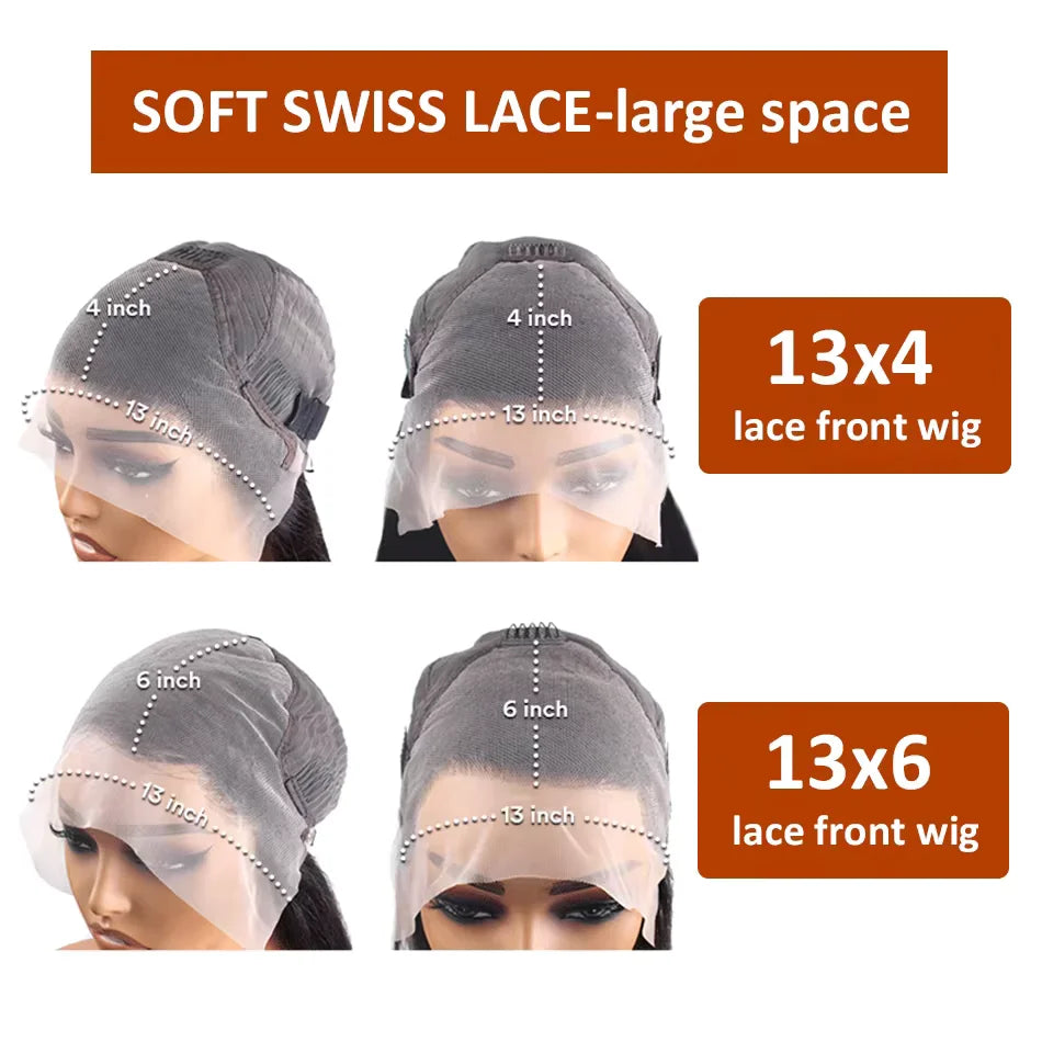 Chocolate Brown Curly Wigs Human Hair 13X4 13X6 Hd Lace Frontal Wig Colored Water Deep Wave Lace Front Wig For Women 30 36 Inch