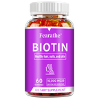 Biotin Gel 10000mcg Highest Potency Healthy Hair, Skin & Nails Vitamins for Women, Men & Children