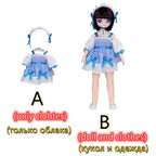 30cm Two-dimensional Doll Comic Face 1/6 Bjd Doll or Dress Up Clothes Children's Girl Birthday Gift Toys Kids Toys