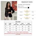 Clacive Bodycon Black Office Women's Shirt Fashion Square Collar Long Sleeve Shirts Elegant Classic Solid Tops Female Clothing