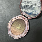 Colorrose Embossed Powder Blush Blue Genuine Nude Makeup Natural Party  Blusher  Shimmer Pearlescent Highlight Eyeshadow