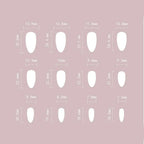 24pcs Manicure Long Almond False Nails Stiletto Ballerina Fake Nials Detachable Halloween Bat French Nail Tips DIY