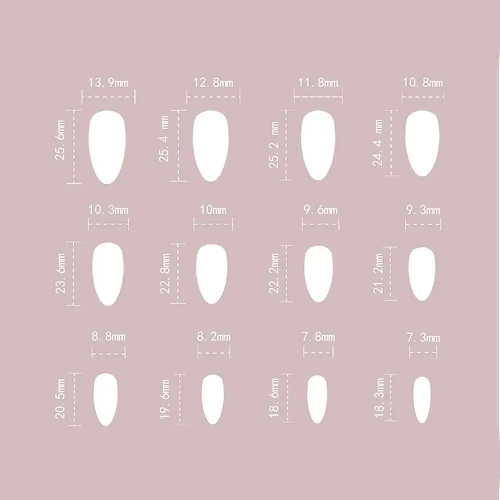 24pcs Manicure Long Almond False Nails Stiletto Ballerina Fake Nials Detachable Halloween Bat French Nail Tips DIY