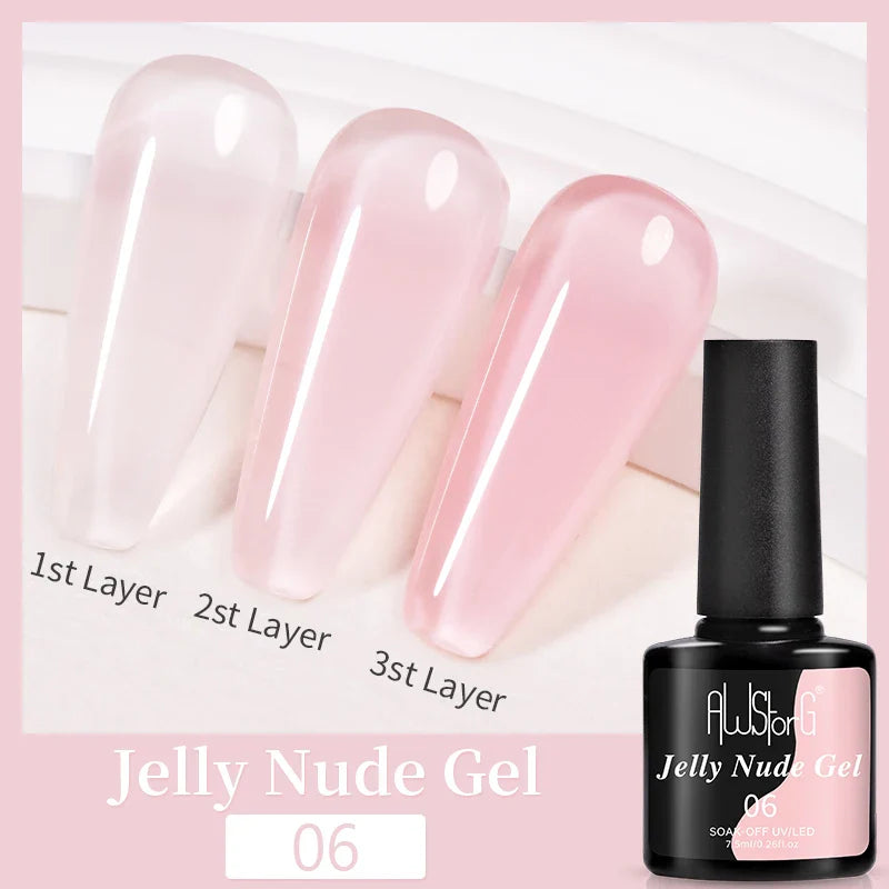 AWStorG15ml 2 IN 1 Crystal Top Coat Transparent Soak Off UV LED Nails Art Manicure Gel Nail Polish Varnishes Primer Function Gel