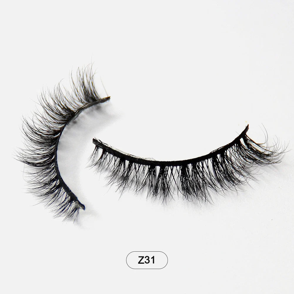 Dropshiping Makeup  Mink Lashes Fluffy Soft Full Fake Eyelashes Natural False Eyelashes Wispy Lash Extension
