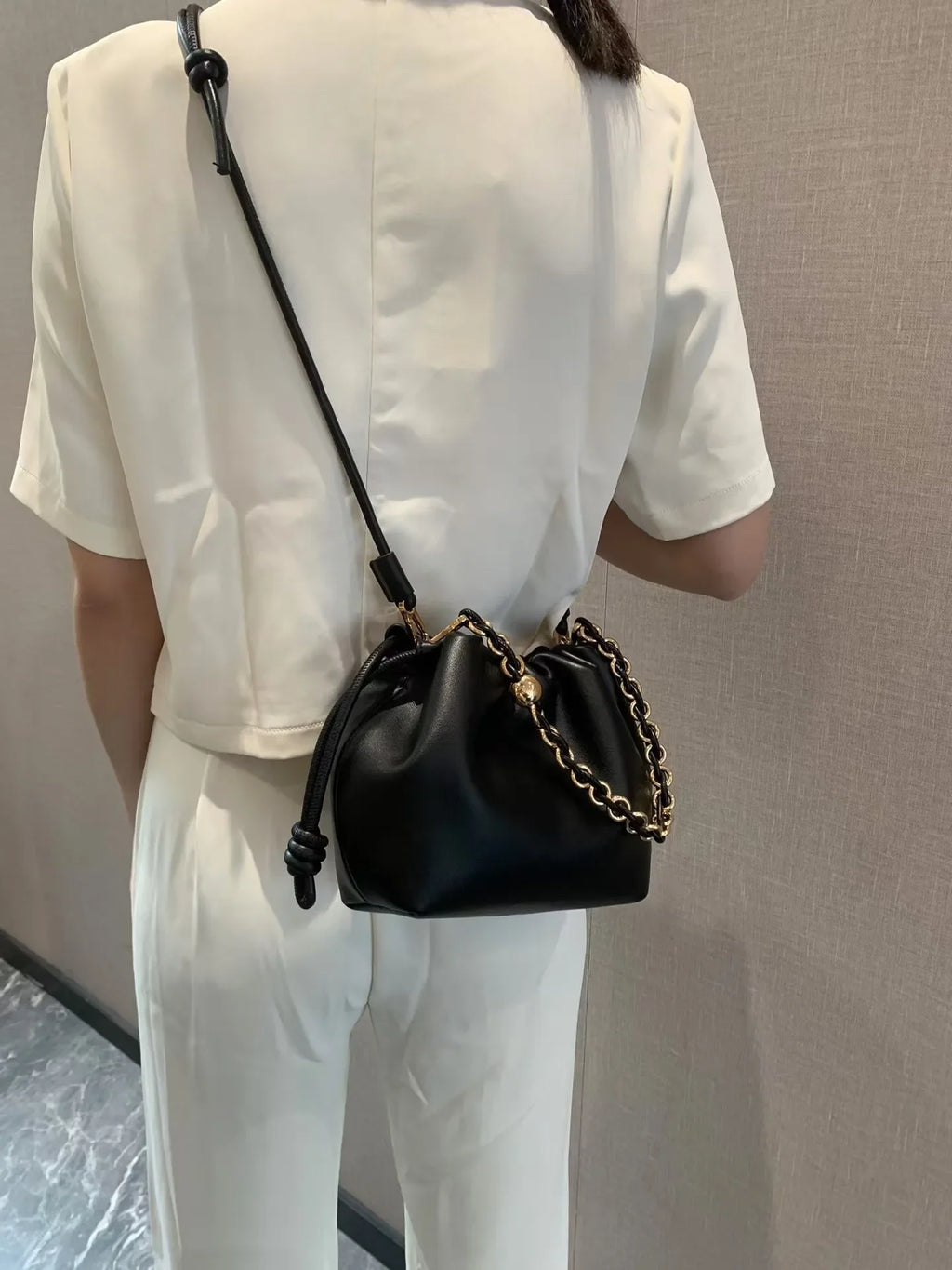 Brand Design Fashion High-grade Texture Leather Cloud Bag Luxury Ladies High Quality Cowhide  Shoulder Crossbody Bags For Women