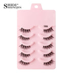 Half Fake Eyelashes 5/10 Half Lashes Soft Natural Cat Eye Lashes Makeup Tool Extension Fluffy Faux Cils maquiagem Half Lashes