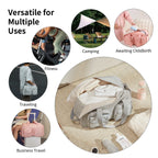 AJI Women Travel Bag Nylon Handheld Travel Bag Carry On Luggage Bag Large Capacity Weekender Gym Sport Holdall Overnight Bag