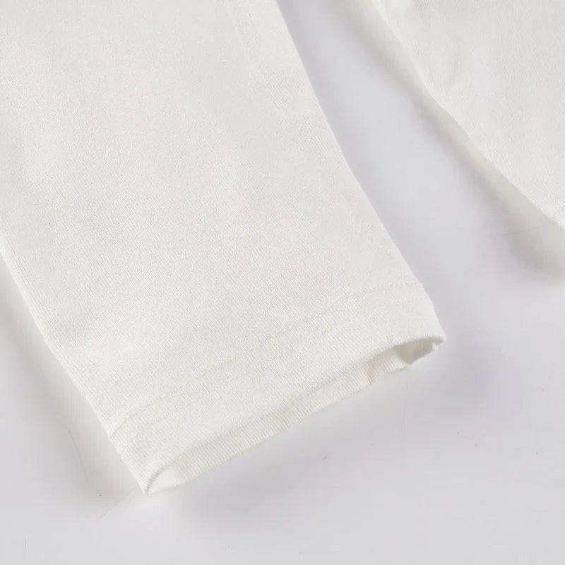 BIIKPIIK Casual Off Shoulder Solid Knitted Tops Concise Skew Collar Long Sleeve Autumn Tees For Women Sporty Irregular T-shirts